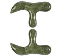Natural Xiuyan Jade Foot Massager - Gua Sha Tool for Relaxation