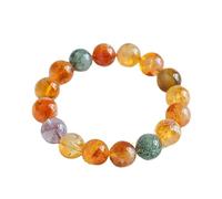 Natural Yellow Citrine Mixed Multi-gem Beaded Bracelet, Handmade Fashion OL Energy Healing Crystal Bracelet for Women, Available in 8mm 10mm 12mm (12, Millimetres, Crystal, 17, Centimeters)