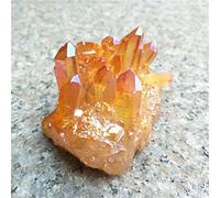 Natural Yellow Crystal Aura Quartz Stone Cluster Specimen 150g-550g Beautiful Crystal (Color : 270g-320g)
