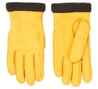 Natural Yellow Primaloft Deerskin Gloves UK 10