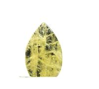 Natural Yellowstone Ornaments, Water Droplet Shaped Ornaments, Polished Raw Stones for Halloween Decoration, House Decoration,9-10cm,160-180g