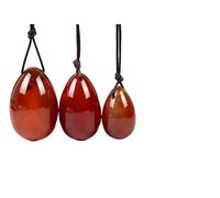 Natural Yoni Egg Women Kegel Exercise Ball Red Jasper Stone Egg Wand Muscle Tightening Smooth Jade Massage Ball,4