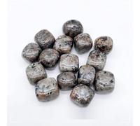 Natural Yooperlite Tumbled Stone Flame Stone Palm Crystal-Fluorescent Minerals Diffuser Glitter Home Decor 3PCS