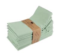 NATURALCRAFT Cloth Napkins Set of 12 Cotton Linen18x18 inch Sage