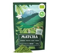 NaturaleBio Japanese Organic Matcha Green Tea Powder - Premium Grade-100g. Produced in Japan, Uji,