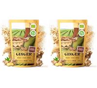 NaturaleBio Organic Ginger Powder 850g | 100% Pure Ground Ginger Root | Non-GMO, Additive-Free, Sustainably Sourced from Peru | Perfect for Cooking, Teas, Smoothies & Wellness Remedies (Pack of 2)