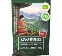NaturaleBio Organic Japanese Gyokuro Green Tea Loose Leaf | 200 g. Loose leaf gyokuro green tea, first harvest, for hot tea and Japanese tea rituals.