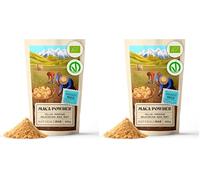 NaturaleBio Organic Maca Powder 400g. Peruvian, Natural and Pure, from Organic Maca Root. Vegetarian and Vegan Friendly - Gelatinised (Pack of 2)