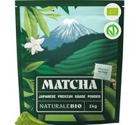 NaturaleBio Organic Premium Grade Japanese Matcha Powder L-Theanine