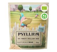NaturaleBio Organic Psyllium Husk 99% Purity Lab-Tested Gluten-Free