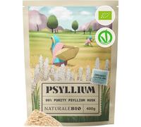 NaturaleBio Organic Psyllium Husk 99% Purity Lab-Tested Gluten-Free