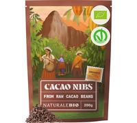 NaturaleBio Organic Raw Cacao Nibs Crunchy Chocolate Chips Alternative