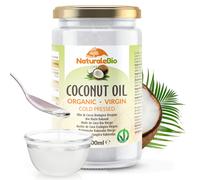 NaturaleBio Organic Virgin Coconut Oil 1 Litre. Raw Cold Pressed. Bio and Natural. Native Unrefined Organic (1000ml). Country of origin Sri Lanka.