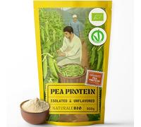 NaturaleBio Pea Protein Powder 950g. Organic, Vegan Protein, Non-GMO Alternative to Soy. Hypoallergenic and Easy to Digest. for Weight Management, Muscle Recovery and Growth.