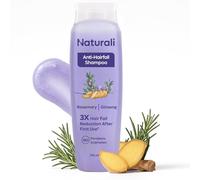 Naturali Anti Hairfall Shampoo 3x Hair fall Control With Rosemary, Biotin and Ginseng No Sulfate No Paraben Rosemary Shampoo for Hair Growth 370 ml Purple