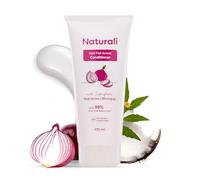 Naturali Hairfall Arrest Conditioner with Red Onion & Bhringraj Sulphate & Paraben-Free Conditioner For Women & Men Tames Dry, Frizzy Hair Nourishes, Detangles & Strengthens Hair 100 ml white