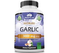 NaturaLife Labs A Higher Standard Odorless Garlic 3000 mg per Serving Immune System Support - 150 Soft gels