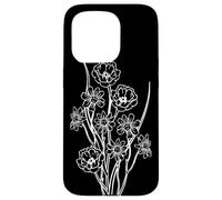 Naturalist Plant Botanical Graphic Floral Flower Wildflower Case for iPhone 15 Pro