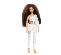 Naturalistas 11.5-inch Fashion Doll and Accessories Kelsey, 4B Textured Hair, Light Brown Skin Tone