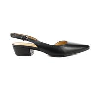 Naturalizer Banks Black Leather Slingback Strap Flats (US)