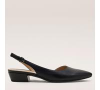 Naturalizer Banks Leather Asymetrical Shoe BLACK SIZE 4