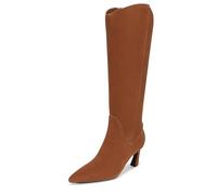 Naturalizer Emily Extra Wide Calf Knee High Boots, Dark Chestnut Brown Suede, 8 X-Wide