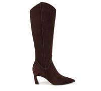 Naturalizer Emily Zip Boots In Chocolate Chocolate