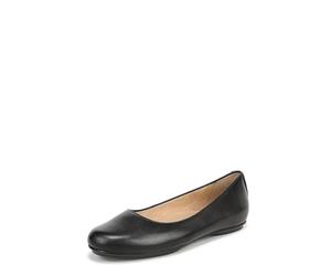 Naturalizer Maxwell Womens Leather Flat Loafers Walking Shoes for All-Day Comfort Medium Fit Black UK 7