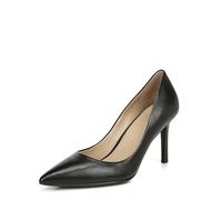 Naturalizer Women’s Anna Pointed Toe Black Leather Court Shoes |3 Inch Comfortable High Heel Pumps | Slip On Dress Shoes | UK 3