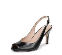 Naturalizer Women's Alexa Slingback Dress Heels, Black Leather, Medium Fit, UK 9