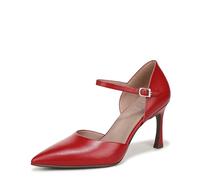 Naturalizer Women's Amber Dress Heels, Wide Fit, Crimson Red Leather, UK 5