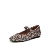 Naturalizer Women's Behold Mary Jane Ballet Flat, Cremosa Tan Leather, 7.5 Wide