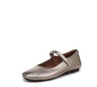 Naturalizer Womens Behold2 Mary Jane Flats Warm Silver Leather UK 6 Wide Fit