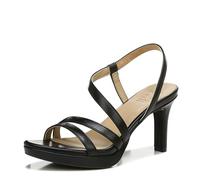 Naturalizer Women's Brenta Heeled Sandal, Black, 10