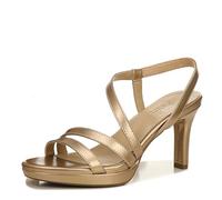 Naturalizer Women's Brenta Strappy Platform Dress Sandal Heeled, Bronze Pearl, 8 UK