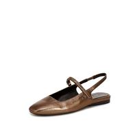 Naturalizer Womens Connie Mary Jane Slingback Ballet Flat, Old Gold Metallic, 5.5 UK