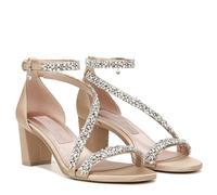 Naturalizer Women's Fashion Sandals - Ahava Slingback, Beige Fabric, UK 8, Wide Fit