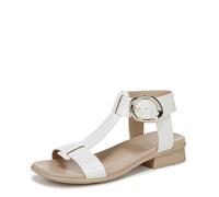 Naturalizer Women's Flat Sandal Brandy Walking Shoes White Wide Fit UK 4