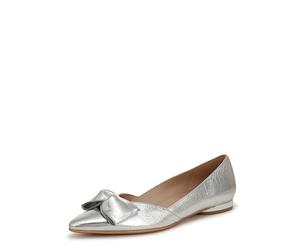 Naturalizer Womens Havana-Bow Flat Ballet Pumps Silver UK 8 Wide Fit