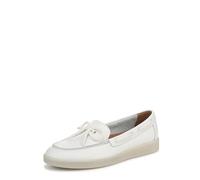 Naturalizer Women's Keelboat Boat Shoe, Warm White Leather, 6 Wide