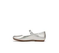 Naturalizer Maxwell - MJ Mary Jane Flat Walking Shoes for All-Day Comfort Medium Fit Silver UK 5