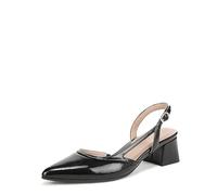 Naturalizer Womens Mila Heeled Slingback Pumps Black Leather UK 4.5 Wide Fit