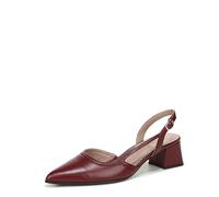 Naturalizer Womens Mila Heeled Slingback Pumps Cranberry Leather UK 5 Wide Fit