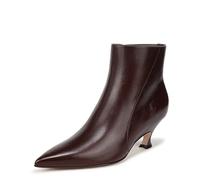 Naturalizer Womens Patrese Heeled Ankle Boots, Medium Fit, Wine Leather, UK 4