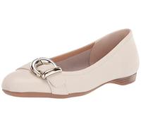 Naturalizer Women's Polly Flats Ballet Flats, Beige Pearl Satin Leather, 36 EU/UK 3