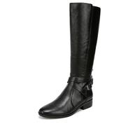 Naturalizer Womens Rena2 Flat Knee High Boots, Wide Fit, Black Leather, UK 5