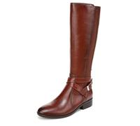 Naturalizer Womens Rena2 Flat Knee High Boots, Wide Fit, Saddle Brown Leather, UK 4