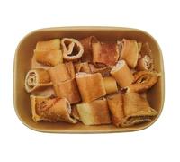 Naturally Air Dried Pig Skin Crisps - 100% Natural, Single Source Protein, Crunchy Dog Treat By Natural Connection (160g)