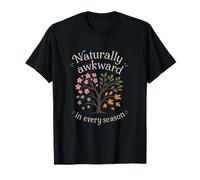 Naturally Awkward Four Seasons Tree Design T-Shirt
