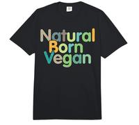 Naturally Born Vegan, Funny Slogan, Vegetable Based Comfort Colors Adult Heavyweight T-Shirt